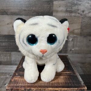 TY Beanie Baby Tundra the White Tiger 6” Plush Collectible Stuffed Toy